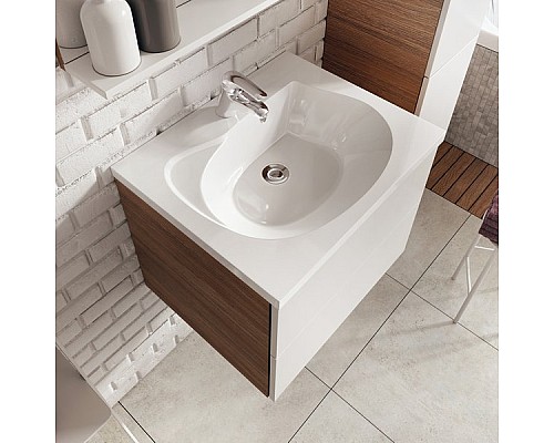 Умывальник Ravak ROSA 600 XJ201160000 с переливом прямоугольный