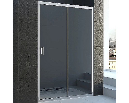 Душевая дверь Veconi Vianno VN-46 120 VN46-120-01-C5 профиль Хром стекло прозрачное