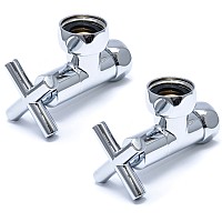 ВЕНТИЛЬ ЗАПОРНЫЙ УГЛОВОЙ КРЕСТ 3/4" x 1" г/г ZZ-4706 (4706SCH1005)