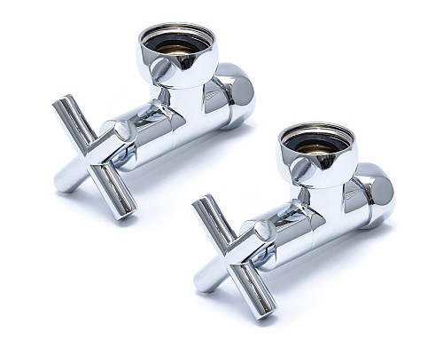 ВЕНТИЛЬ ЗАПОРНЫЙ УГЛОВОЙ КРЕСТ 3/4" x 1" г/г ZZ-4706 (4706SCH1005)