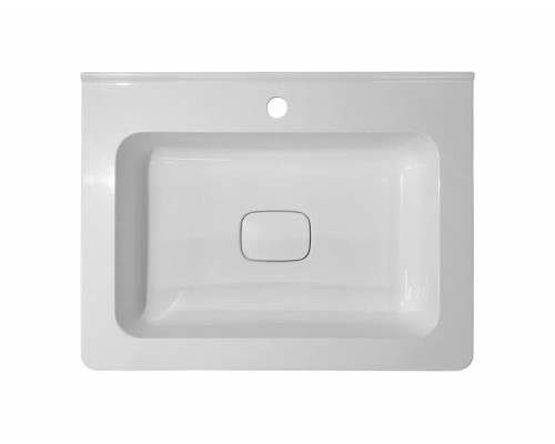 Тумба с раковиной Эстет Kare Luxe 60 ФР-00007077 подвесная Белая