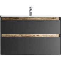 Тумба под раковину AM.PM X-Joy 100 M85AFHX1002BM подвесная Черная матовая