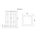 Душевая кабина Niagara Premium NG-6902-01GQ BLACK 100x100