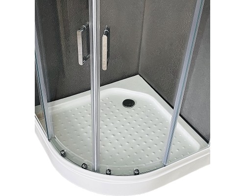 Душевой уголок Royal Bath HK 100х100 RB100HK-T с поддоном профиль Белый стекло прозрачное