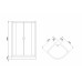 Душевой уголок Royal Bath HK 100х100 RB100HK-T с поддоном профиль Белый стекло прозрачное