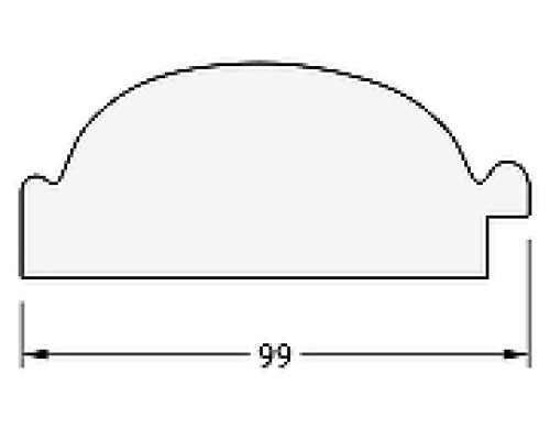 Зеркало Evoform Exclusive 119х59 BY 3493 с фацетом в багетной раме - Византия золото 99 мм