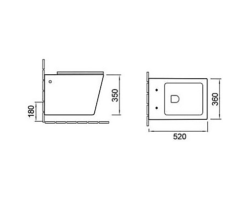 Унитаз SantiLine SL-5007MW подвесной с сиденьем Микролифт