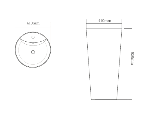 Раковина SantiLine 41 SL-4008 Под мрамор