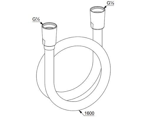 Душевой шланг Kludi Supra 6107291-00 Белый Хром