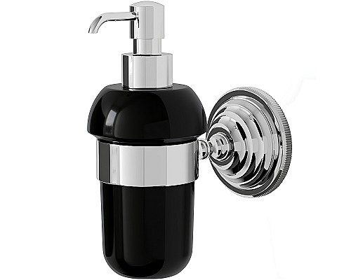 Дозатор для жидкого мыла Devon&Devon Black Diamond BLKD530CRNE Хром Черный
