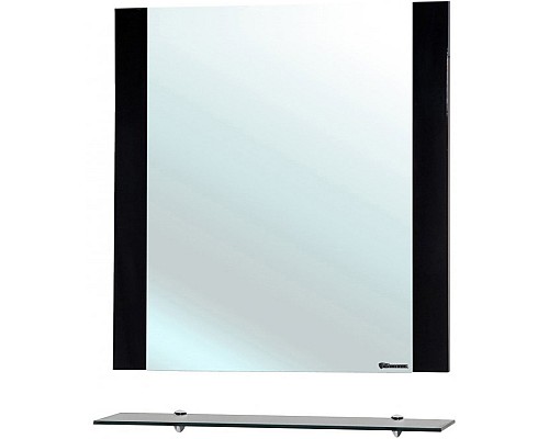 Зеркало Bellezza Рокко 70 4613711030042 с полкой Черное