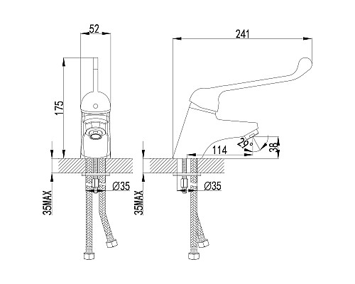Смеситель Lemark Project LM4606C для раковины
