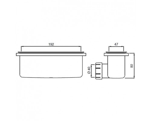Сифон для душевого поддона Ideal Standard Ultraflat New Хром