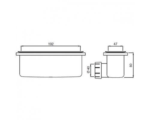 Сифон для душевого поддона Ideal Standard Ultraflat New Хром