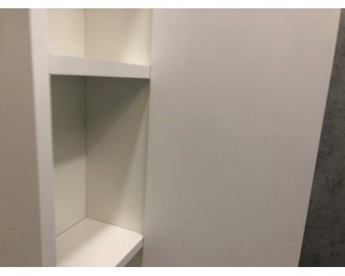 Зеркало со шкафом Comforty Модена М-90 00-00001641 с подсветкой Белое матовое
