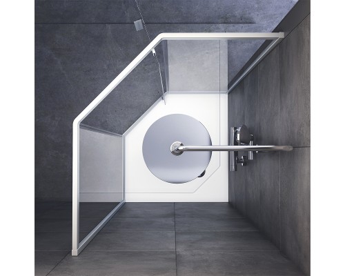 Душевой уголок AM.PM Gem 90x90 W90G-405-090MT профиль Хром матовый стекло прозрачное