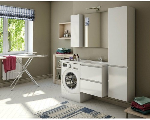 Тумба с раковиной Эстет Dallas Luxe 115 R ФР-00002297 подвесная Белая