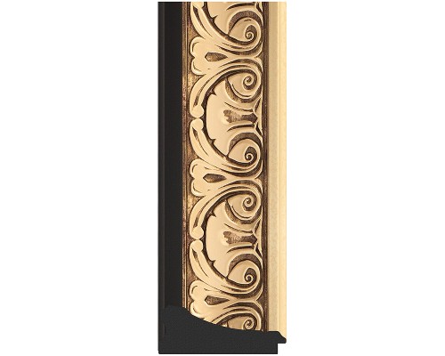 Зеркало Evoform Exclusive-G Floor 205х115 BY 6373 с гравировкой в багетной раме - Барокко золото 106 мм