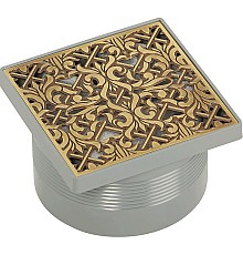 Душевой трап Migliore 112х112 24890 с решеткой Бронза