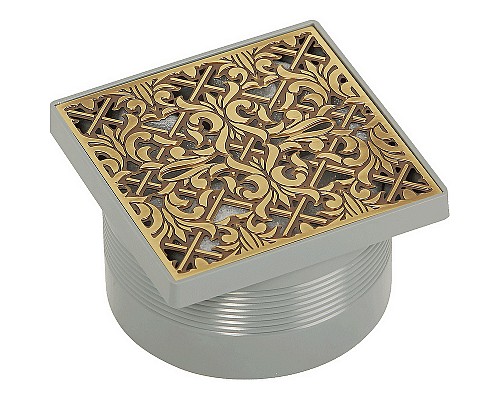 Душевой трап Migliore 112х112 24890 с решеткой Бронза