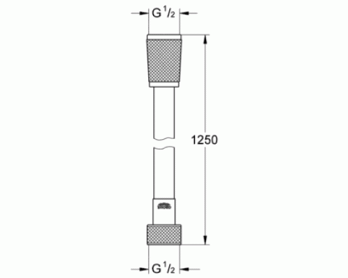Душевой шланг Grohe Silverflex Хром