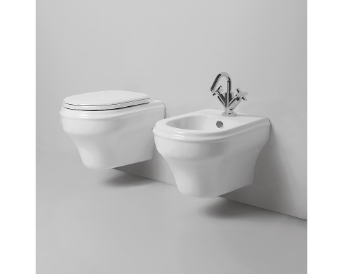 Унитаз Azzurra Charme CHVKSP000000BI/(CHA100/SOSK bi) подвесной без сиденья