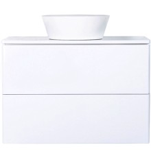 Тумба с раковиной Orange Otto 75 Ot-75TuMDF+B08-360W подвесная Белый глянец