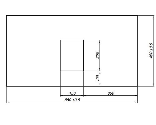 Столешница под раковину Allen Brau Infinity 85 1.21011.G-S Серый структ