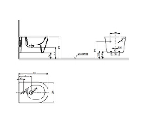 Биде Toto RP B552E#XW подвесное Белое