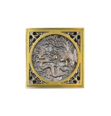Решетка Bronze de luxe «Дракон» для трапа viega