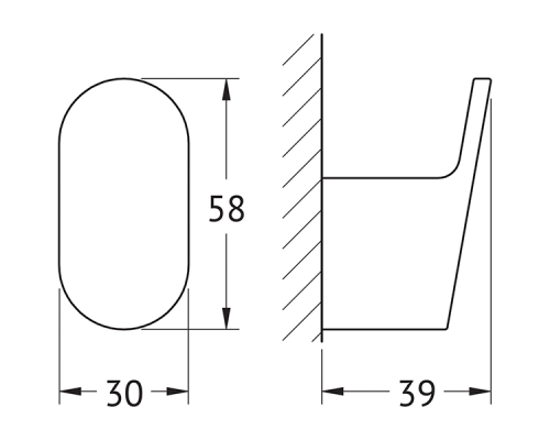 Крючок Artwelle Schwarz 7715 Черный матовый
