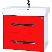 Тумба под раковину Bellezza Рокко 50 4633706000034 подвесная Красная Белая