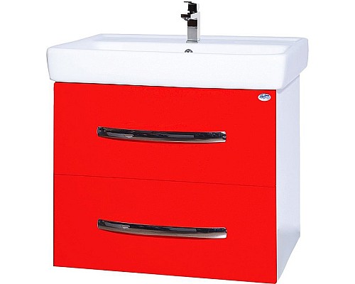 Тумба под раковину Bellezza Рокко 50 4633706000034 подвесная Красная Белая