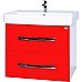 Тумба под раковину Bellezza Рокко 50 4633706000034 подвесная Красная Белая