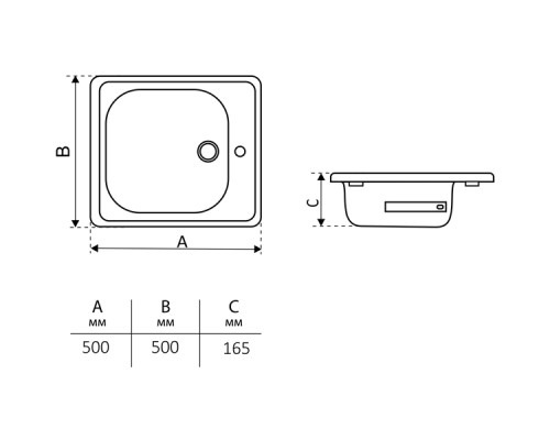 Кухонная мойка ВИЗ Antika 50 AMC-51101 Белая