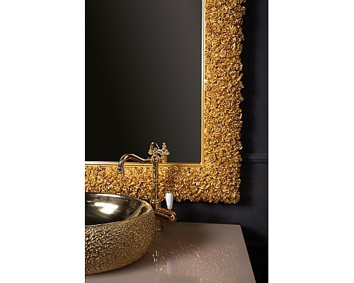 Зеркало Armadi Art Rose мал. золото 110x85см