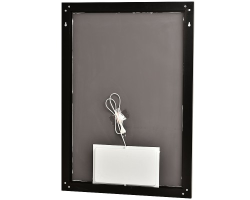 Зеркало Sintesi Kanto 70 SIN-SPEC-KANTO-black-70 с подсветкой Черное матовое с сенсорным выключателем