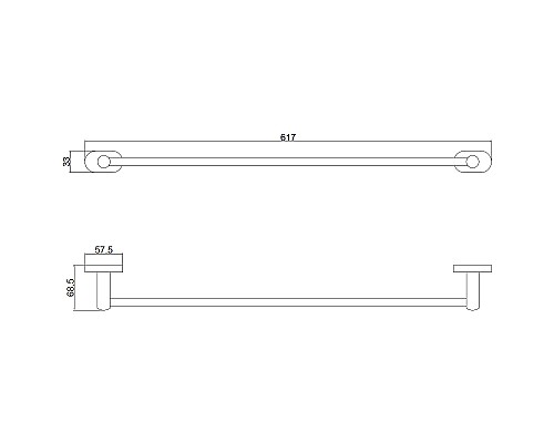 Полотенцедержатель Belz B901 B90101 Черный матовый