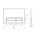 Клавиша смыва Veconi Square Design VFSD-BLG Черная матовая Золото матовое