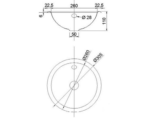 Раковина Nofer 31 13028.RB Глянцевая нержавеющая сталь