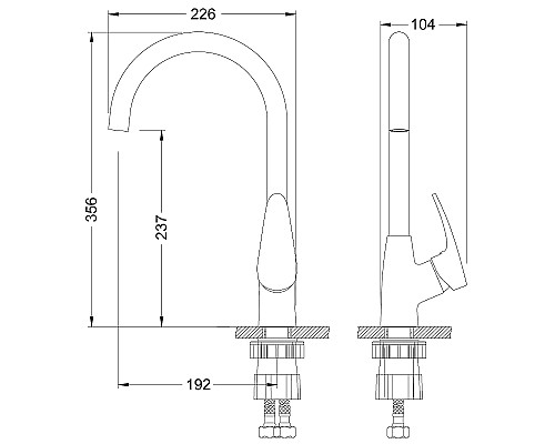 Смеситель для кухни Lemark Linara LM0405PJS Жасмин