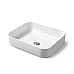 Раковина керамическая Vincea VBS-105 накладная белая