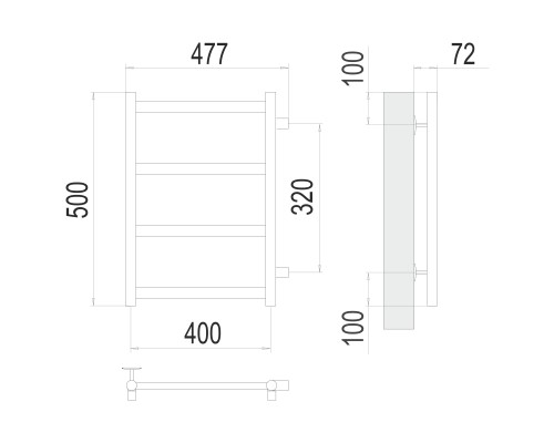 Полотенцесушитель Terminus Эконом Аврора П4 400х500 бп320