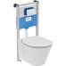 Комплект унитаза с инсталляцией Ideal Standard Connect Air P212101 с сиденьем Микролифт и клавишей смыва