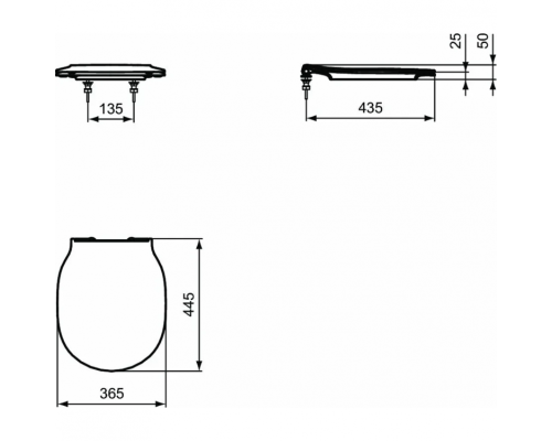 Комплект унитаза с инсталляцией Ideal Standard Connect Air P212101 с сиденьем Микролифт и клавишей смыва