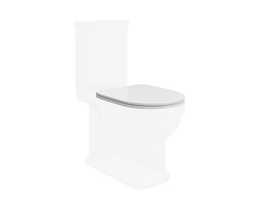 Сиденье для унитаза Kerama Marazzi POMPEI для напольного унитаза, белое глянцевое