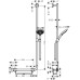 Душевой гарнитур Hansgrohe Raindance Select S 26326000 Хром