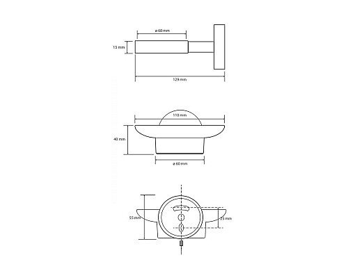 Мыльница Bemeta 104108040