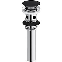 Донный клапан Damixa Option 210610300 click-clack Черный матовый