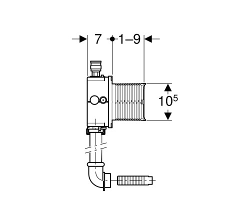 Mонтажный комплект GEBERIT 116.005.00.1 для писсуаров